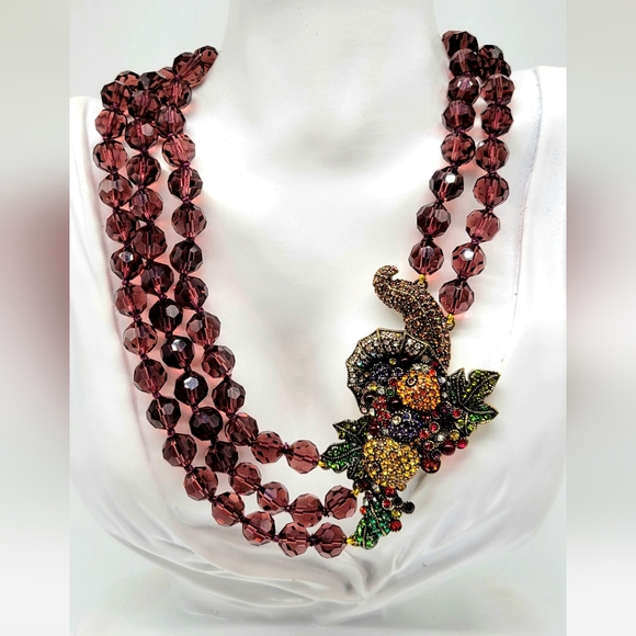 Heidi Daus Holiday Cornucopia Necklace with Multicolor Swarovski Crystals - Picture 7 of 13